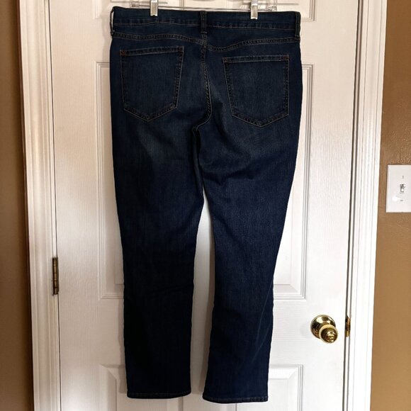 Old Navy Boyfriend Straight Jeans Sz 12 Regular Mid Rise Blue Denim - Picture 3 of 7